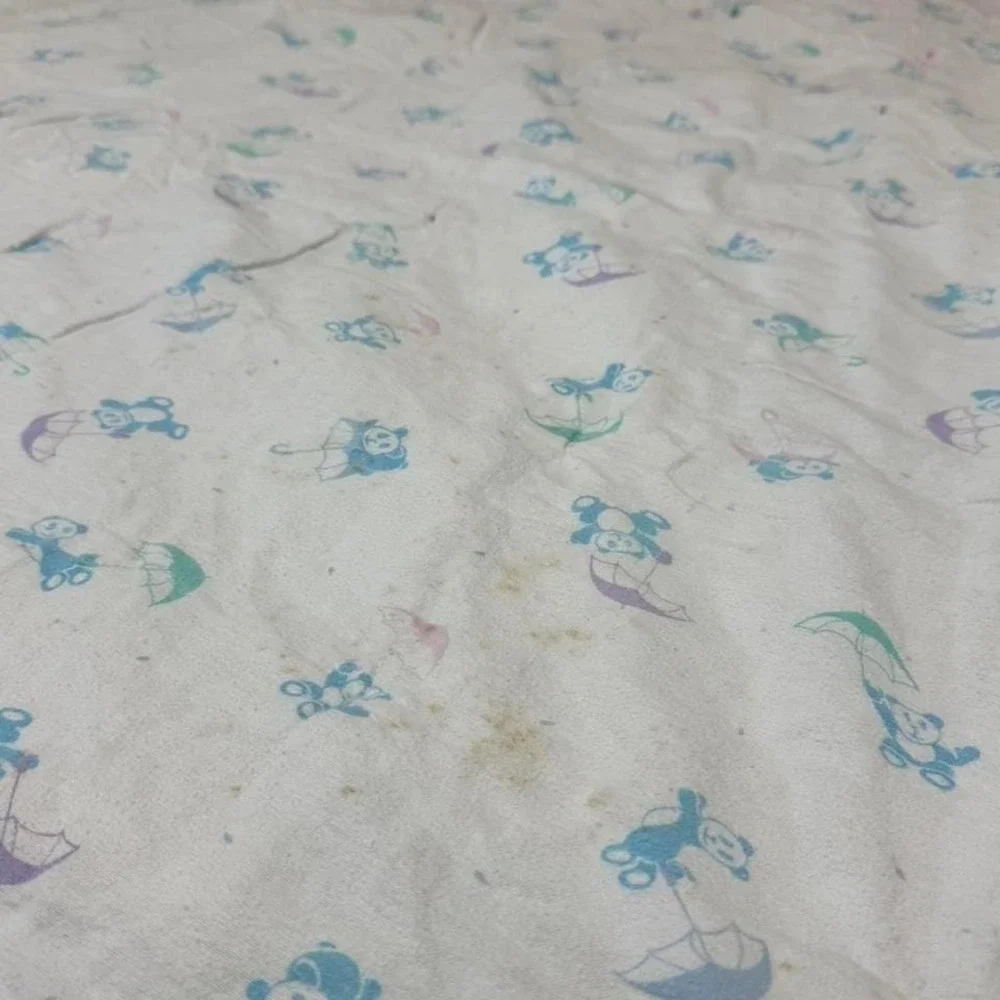 Vintage Multicoloured hand tied‎ patchwork quilt with a retro vibe
